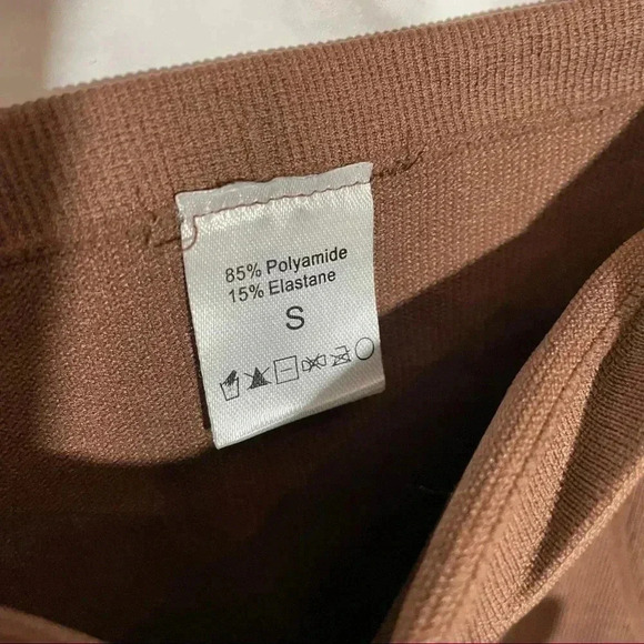 Shein Solid Shapewear Shorts Brown Small - Picture 5 of 6